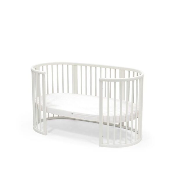 sleepi-bed_white_open_mattress_5077 Lit bébé évolutif Sleepi White - STOKKE