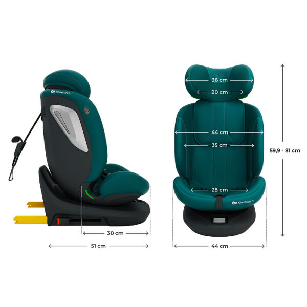 vvvvvvv Siège auto I-GROW 2 PLUS - Vert foncé