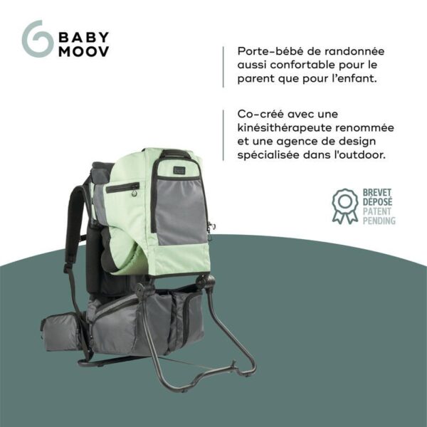 10-3661276184442_10 Porte Bébé de Randonnée Moov & Hike Sauge