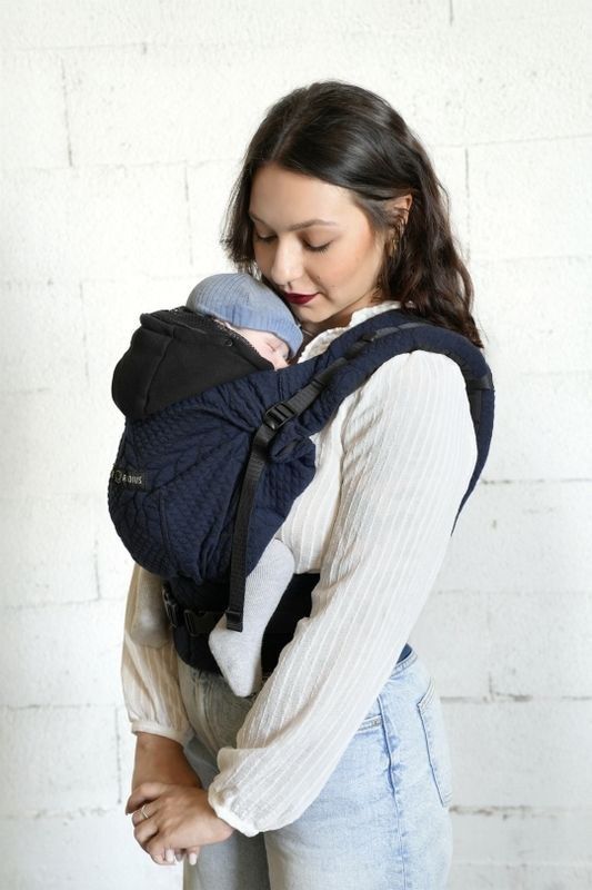 Porte-bebe Hoodiecarrier 2 0-36m Bleu Moelleux - LOVE RADIUS